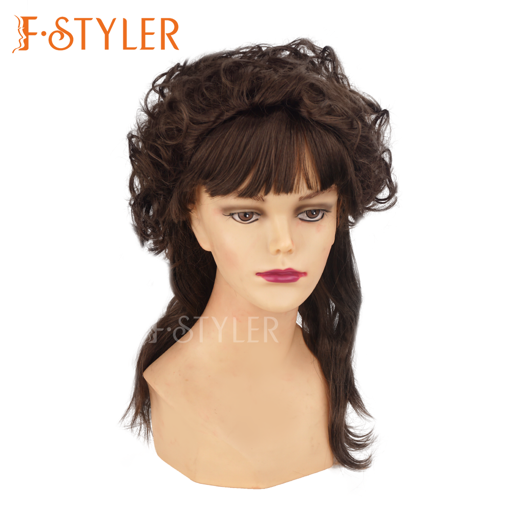 Natural Black Colonial Beehive Bouffant Party Costume Wig