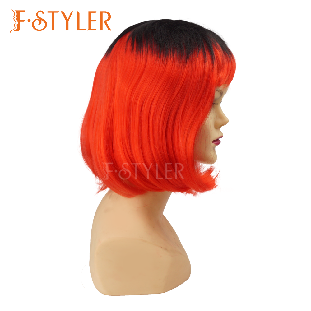 Style Short Haircut Halloween Synthetic Costume Party Wig