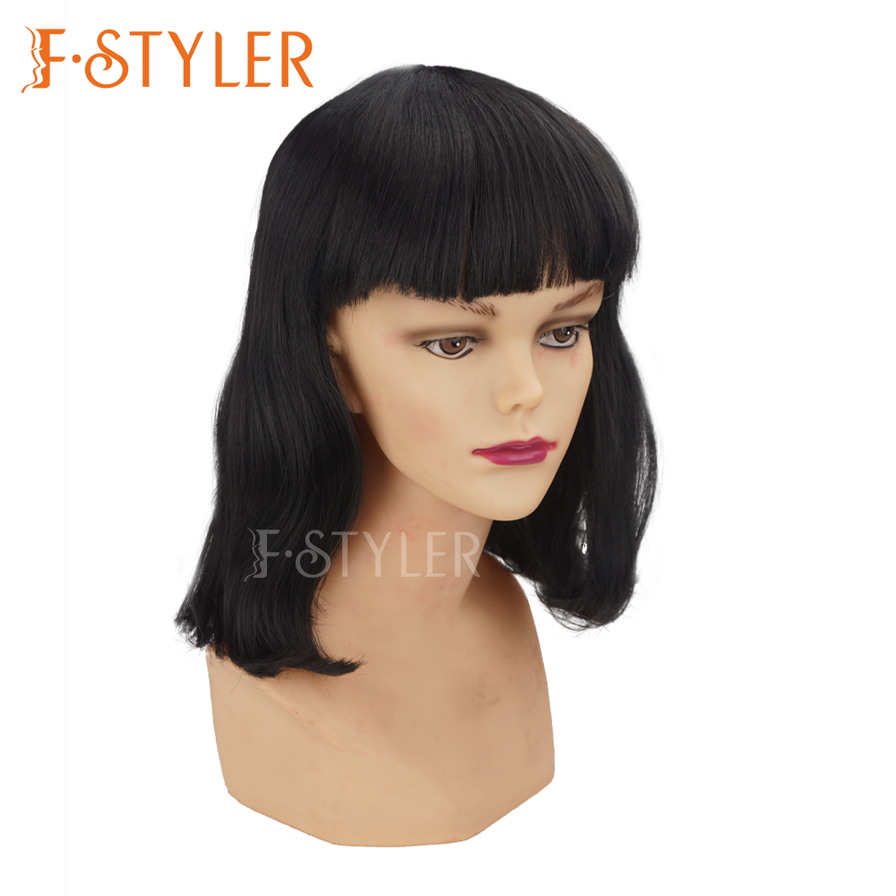 Natural Glueless Short Hair Synthetic Party Costume Wig